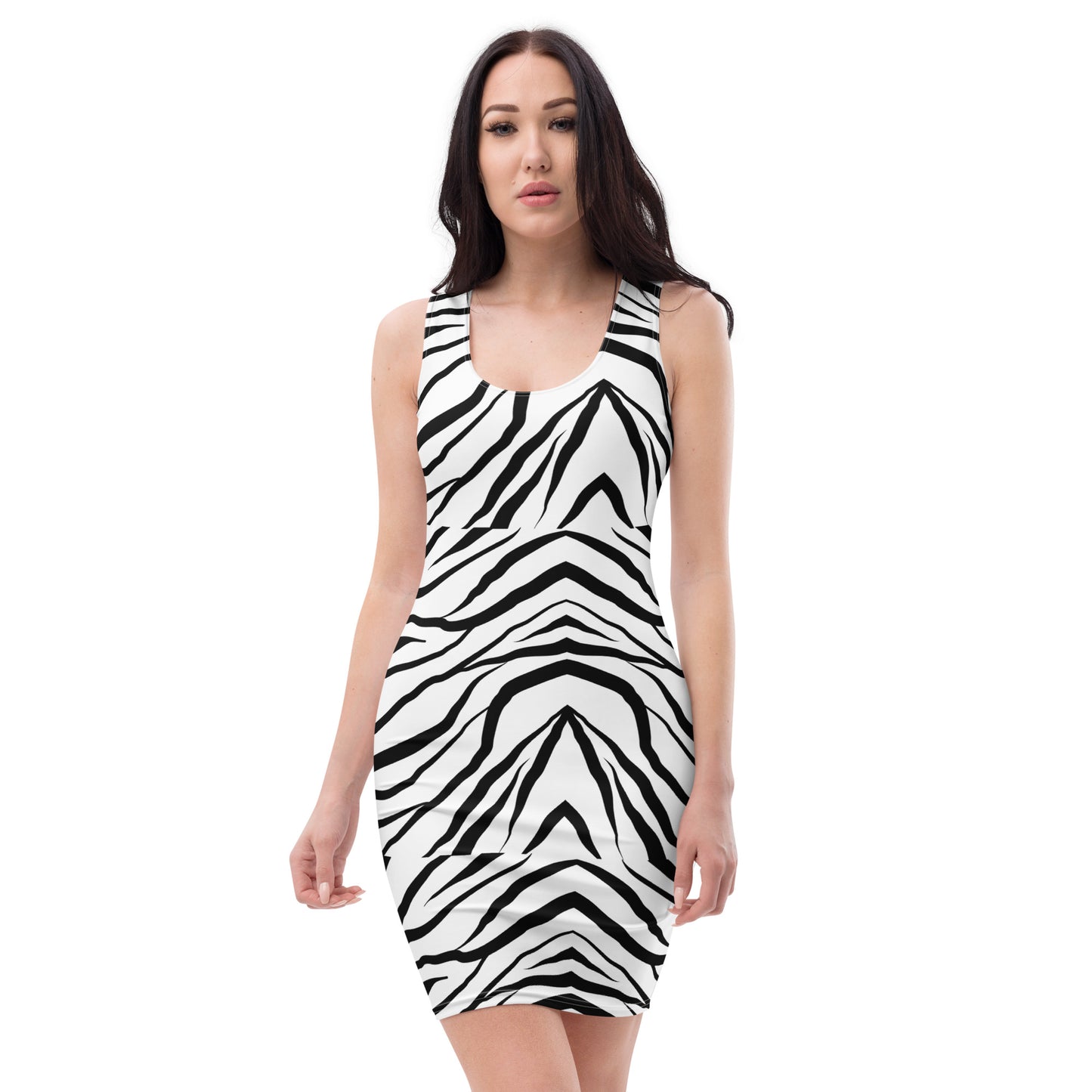 Striped Zebra Vibrance Women's Dress - FLAKOUT