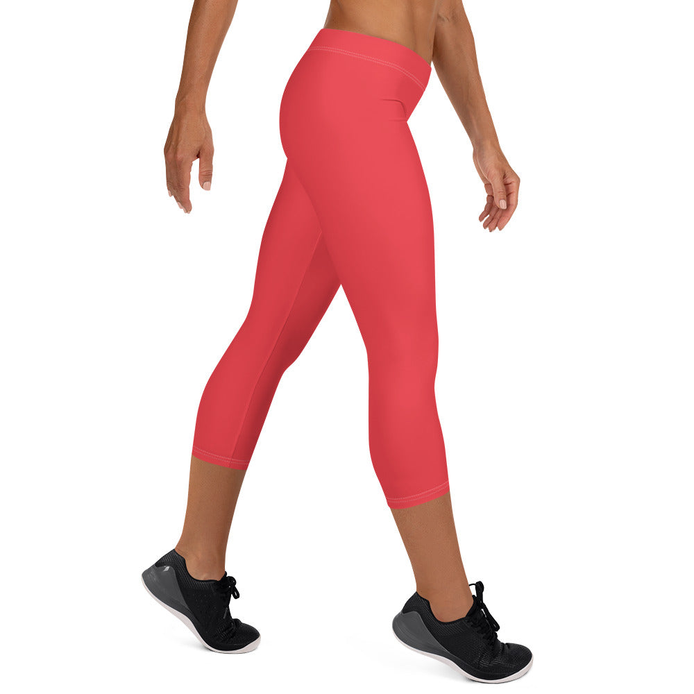 Scarlet Bomb Women's Capri Leggings - FLAKOUT