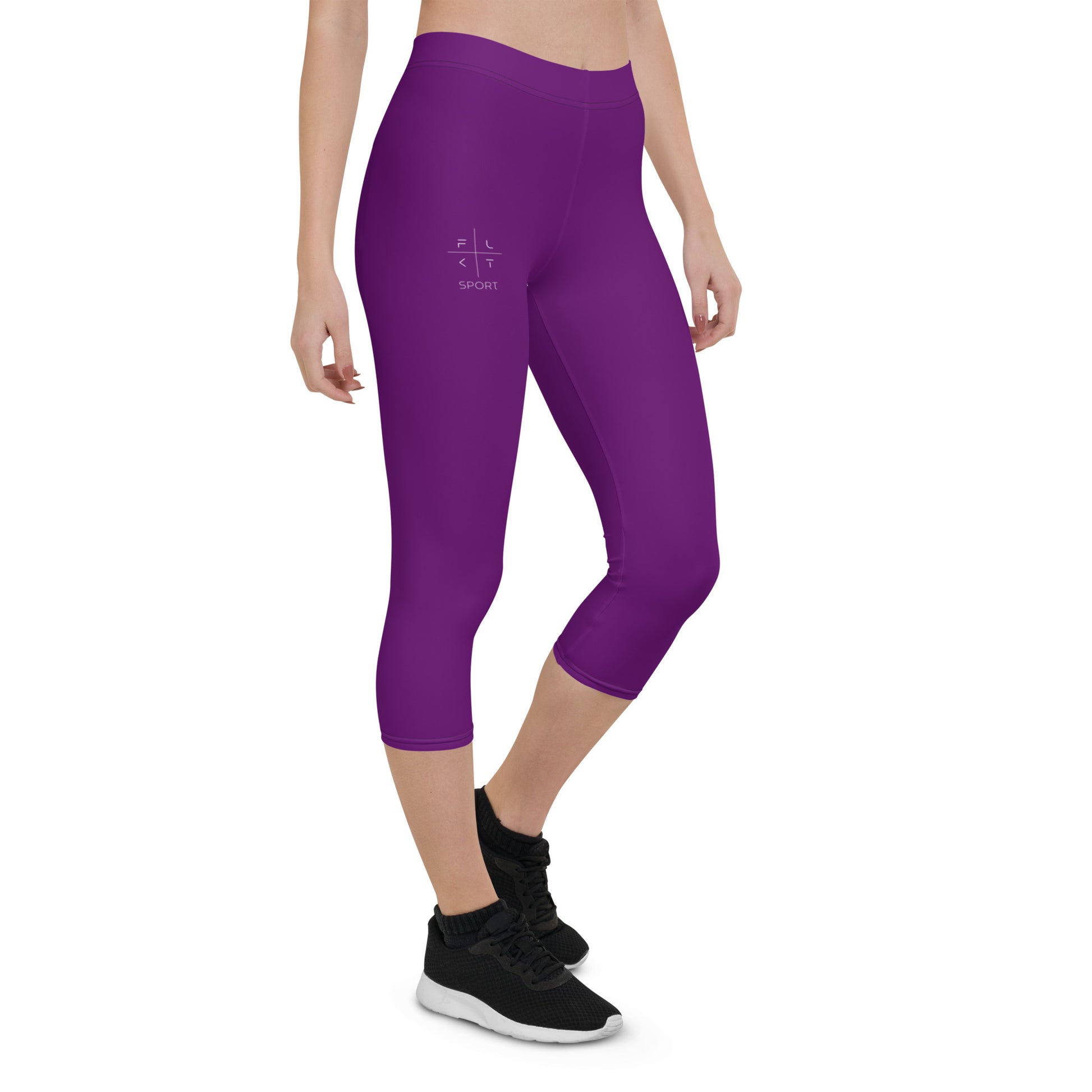 Grape Royale FLAKOUT Sport Women's Capri Leggings - FLAKOUT