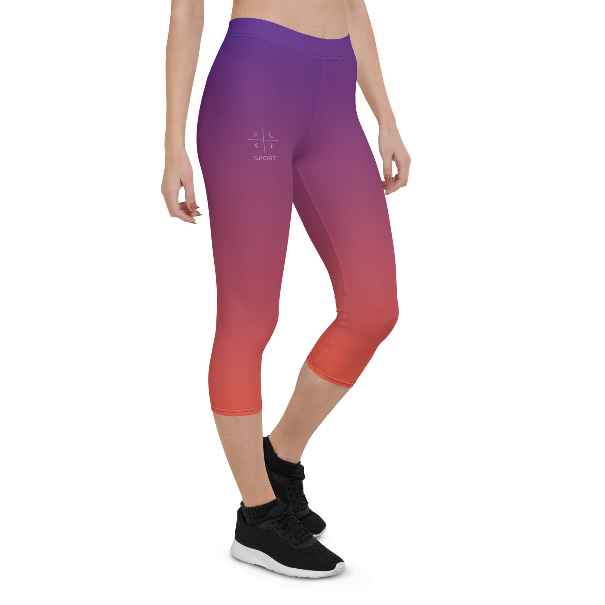 Peach Delight FLAKOUT Sport Women's Capri Leggings - FLAKOUT