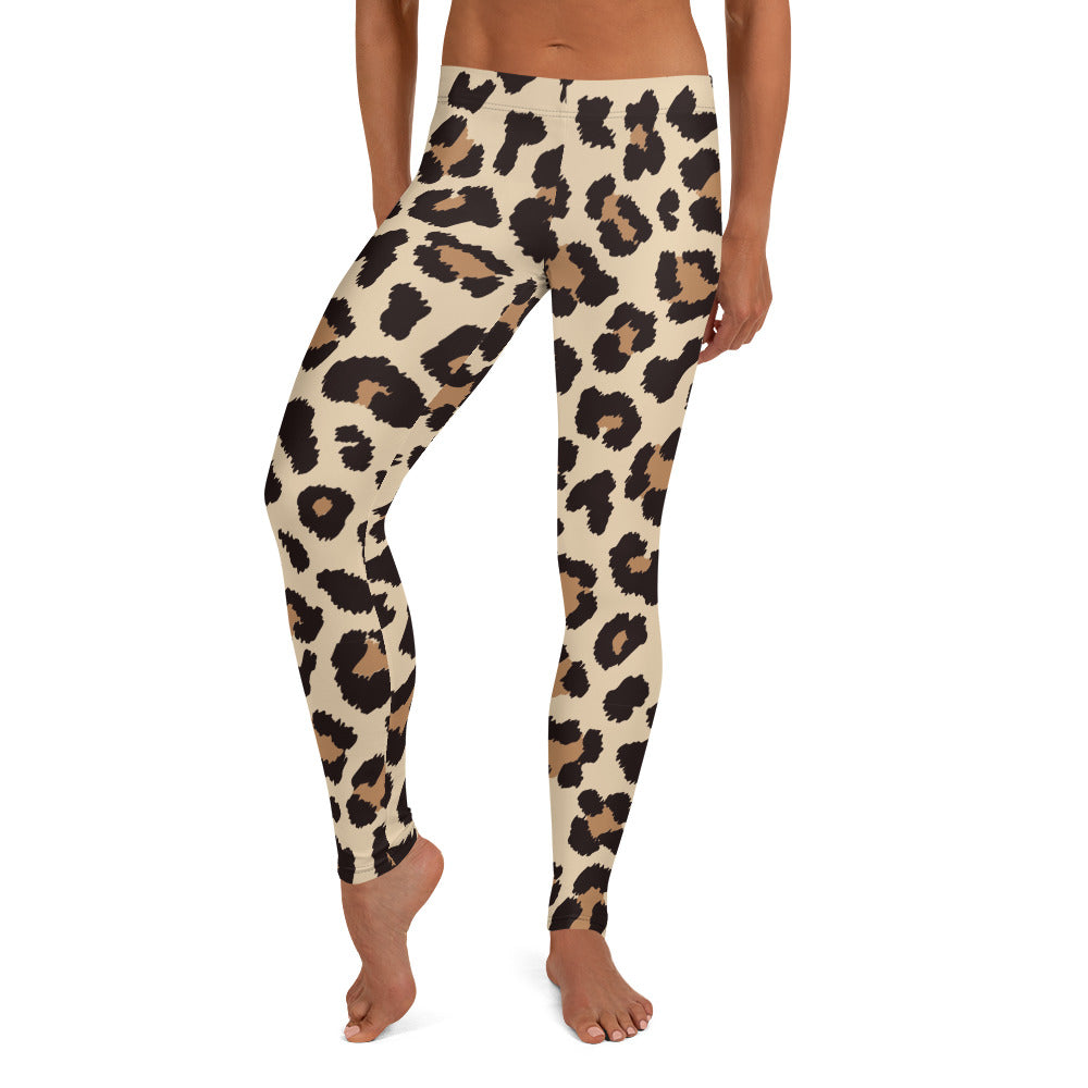 Leopar Chic Feline Women's Leggings - FLAKOUT