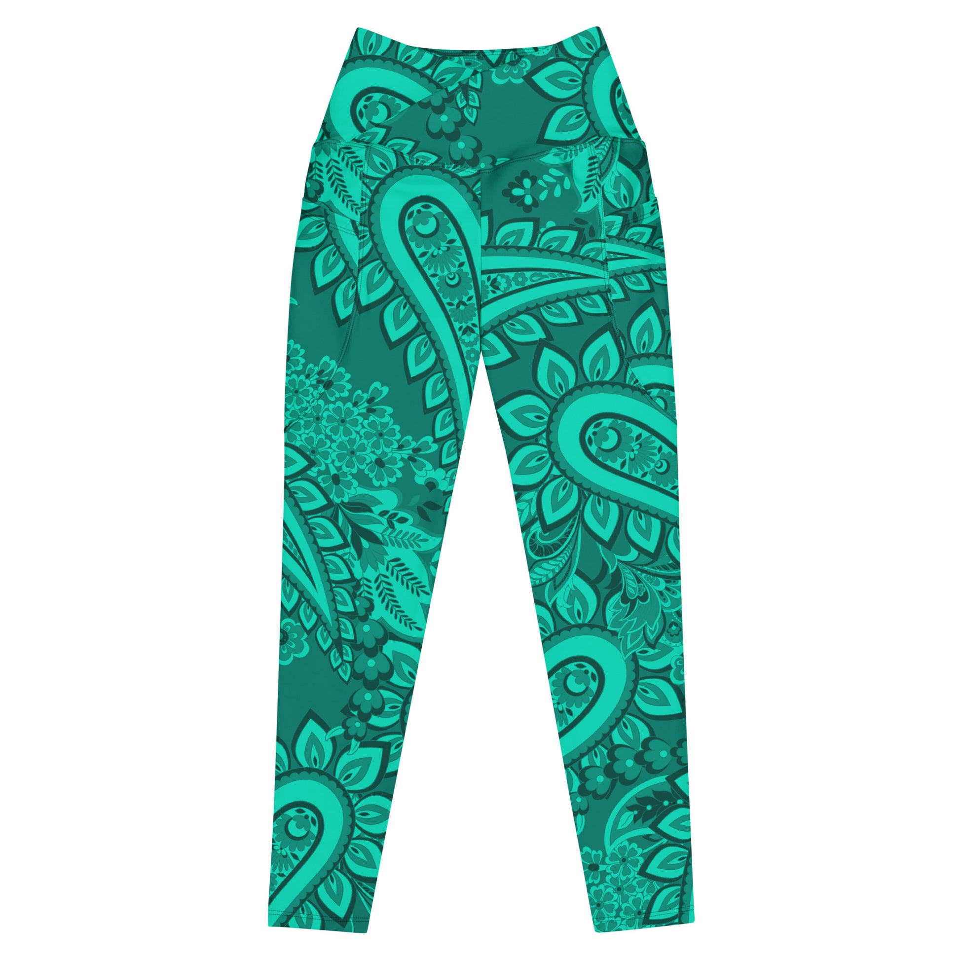 Infinite Quasar Women's Recycled Crossover Leggings With Pockets - FLAKOUT