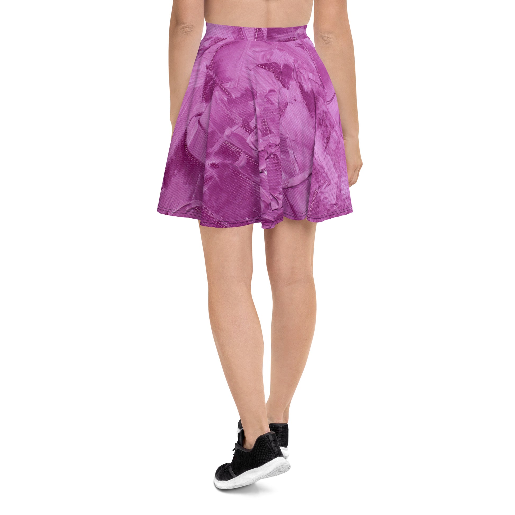 Ebonized Mulberry Women's Skater Skirt - FLAKOUT