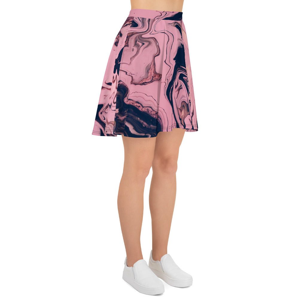 Azure Twilight Women's Skater Skirt - FLAKOUT