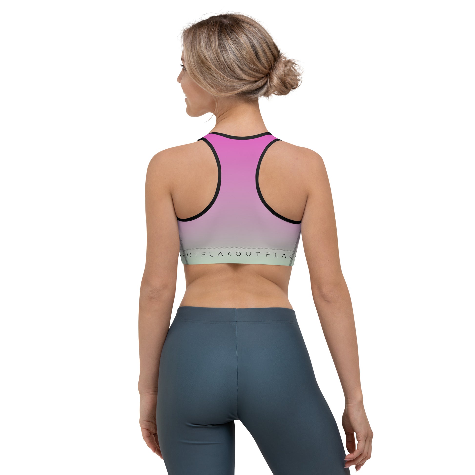 Fuchsia Fantasy Women's Sports Performance Bra - FLAKOUT