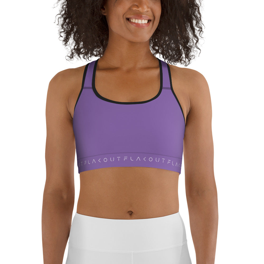 Lavender Ensemble Women's Sports Performance Bra - FLAKOUT