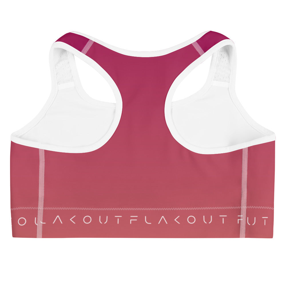 Rosewood Bloom Women's Sports Performance Bra - FLAKOUT