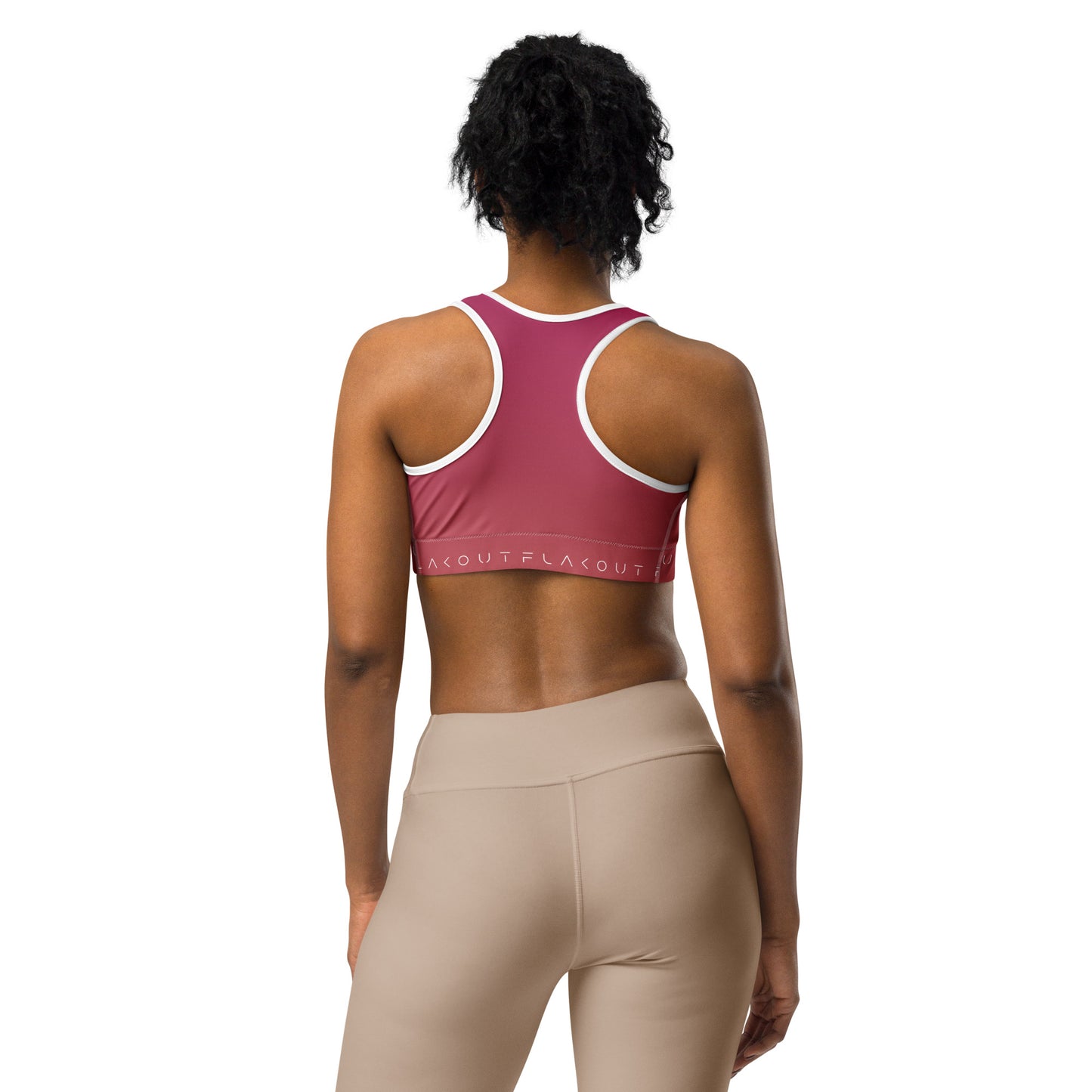 Rosewood Bloom Women's Sports Performance Bra - FLAKOUT