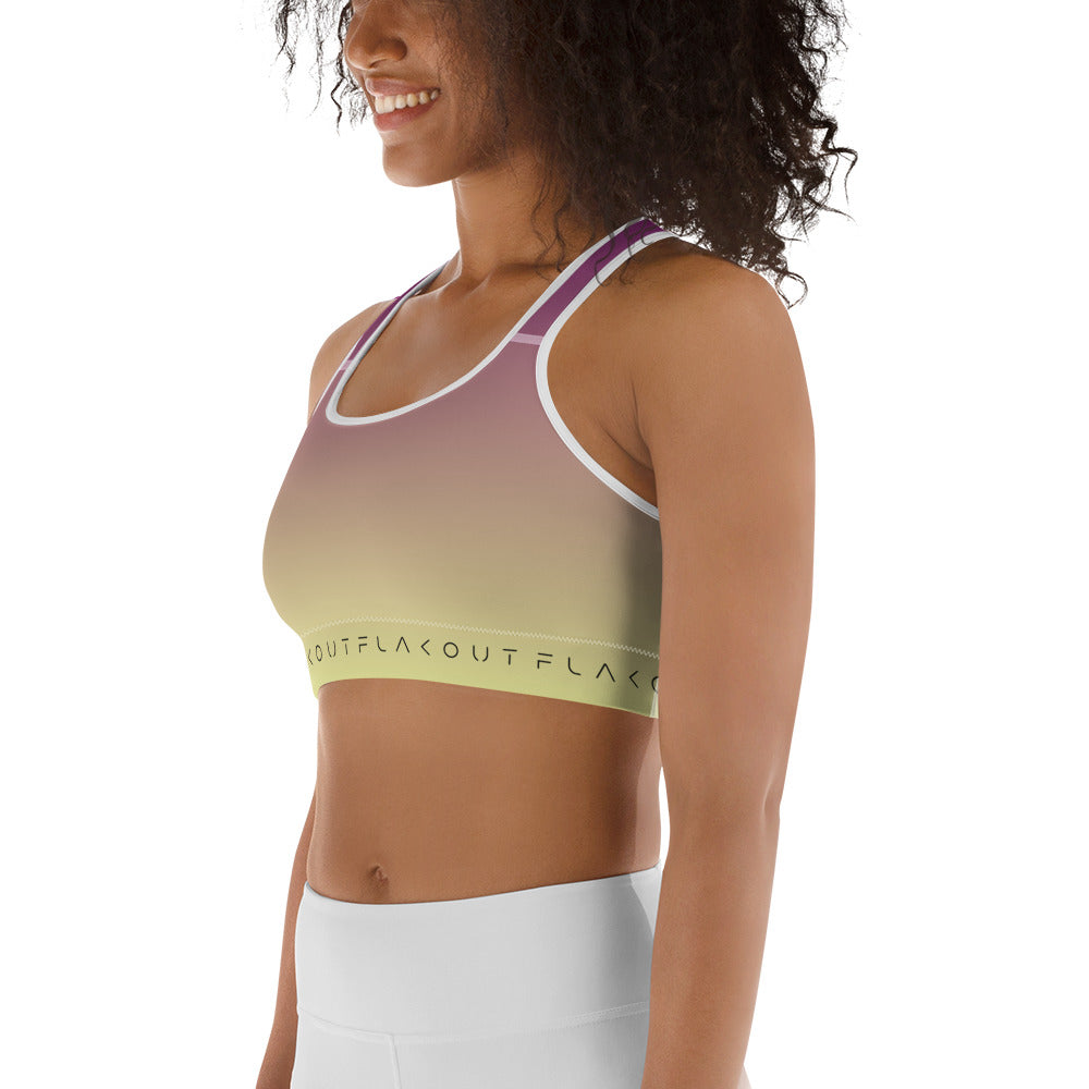 Midnight Symphony Women's Sports Performance Bra - FLAKOUT