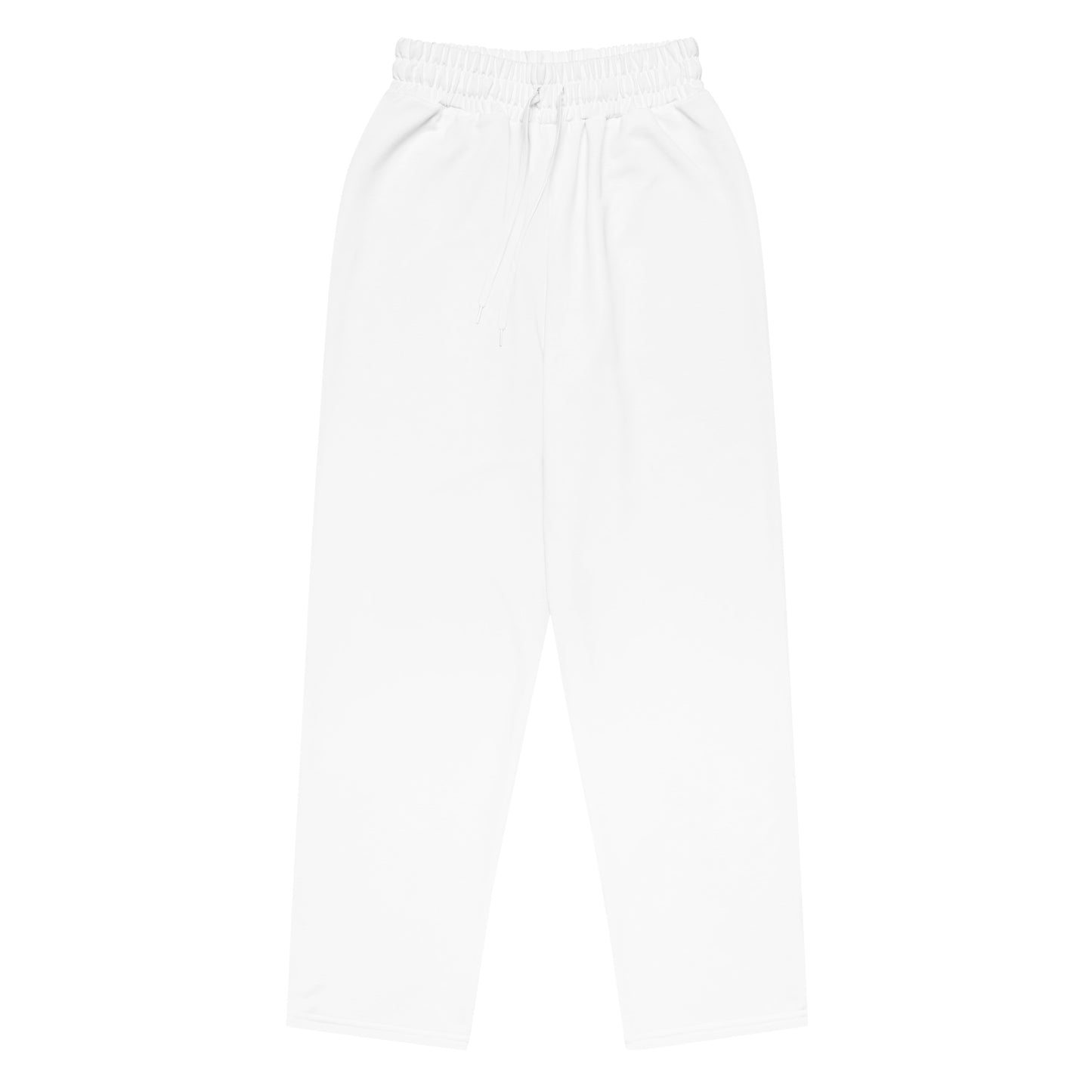 Unisex Wide-leg Recycled Joggers - White - FLAKOUT