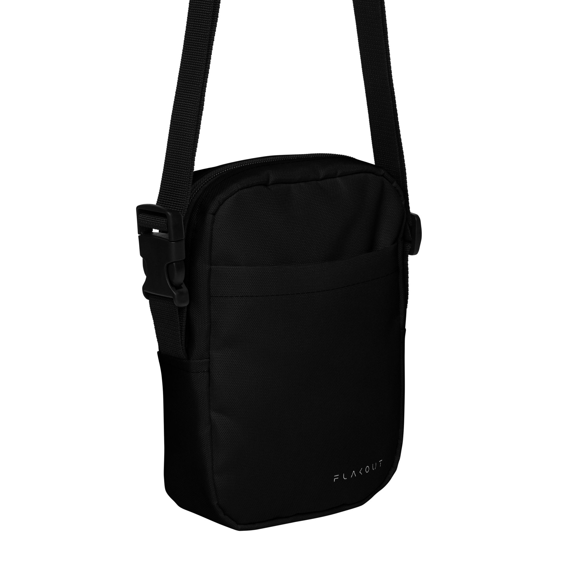 Unisex Water-resistant Crossbody Bag - Black - FLAKOUT