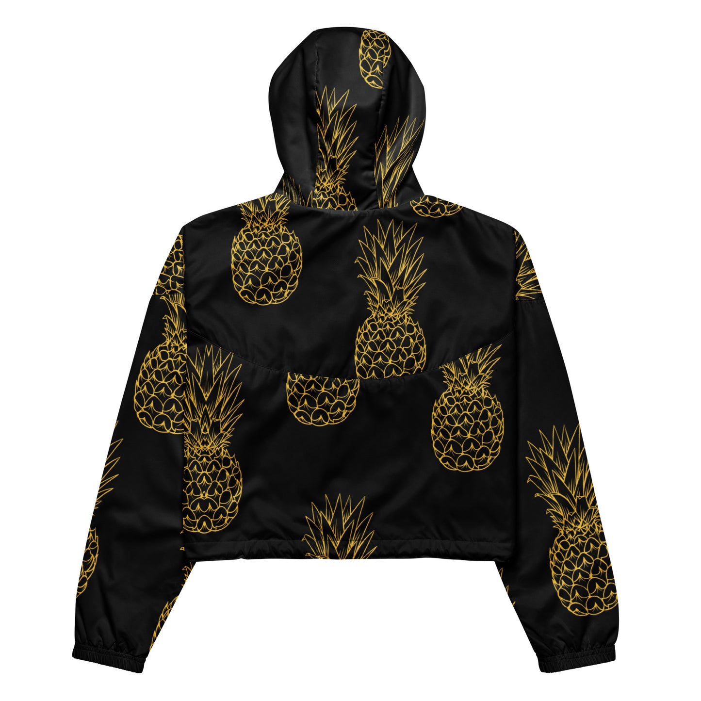 Pineapple Bliss Women’s Cropped Windbreaker - FLAKOUT