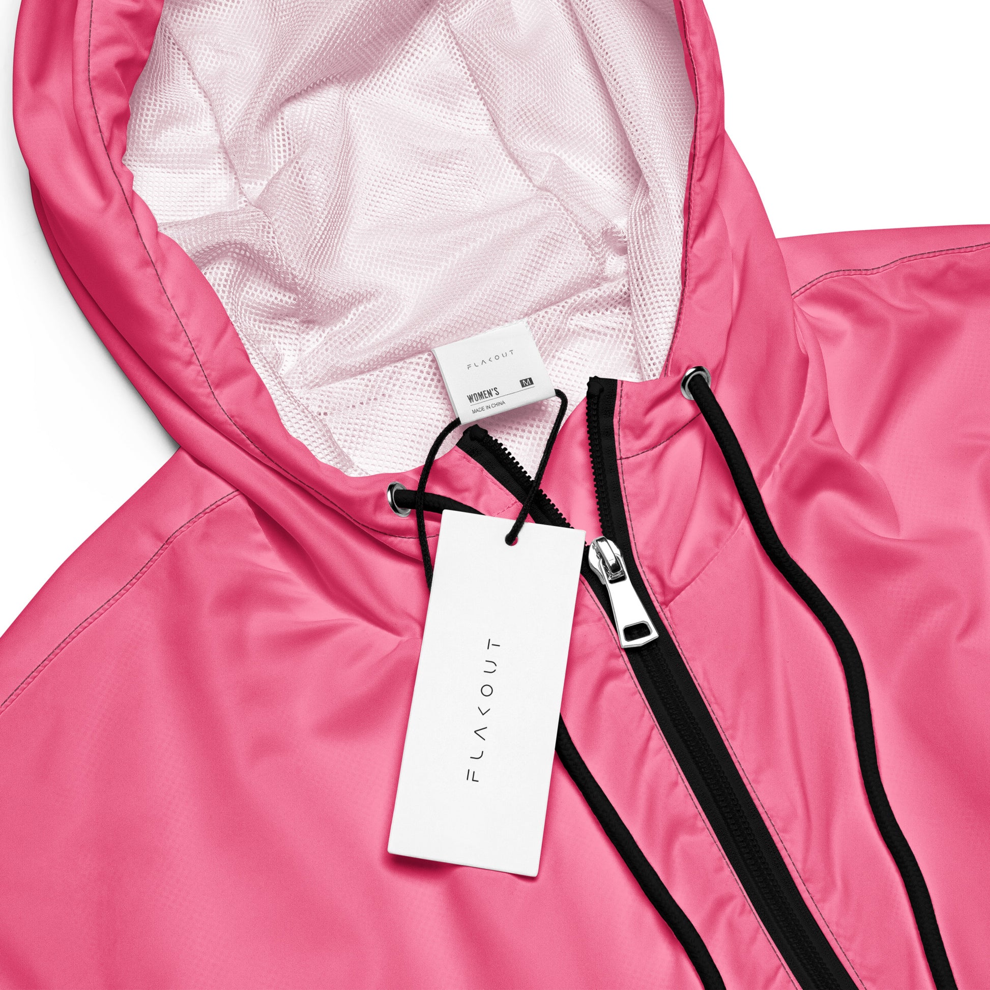 Tickle Me Pink Women’s Cropped Windbreaker - FLAKOUT