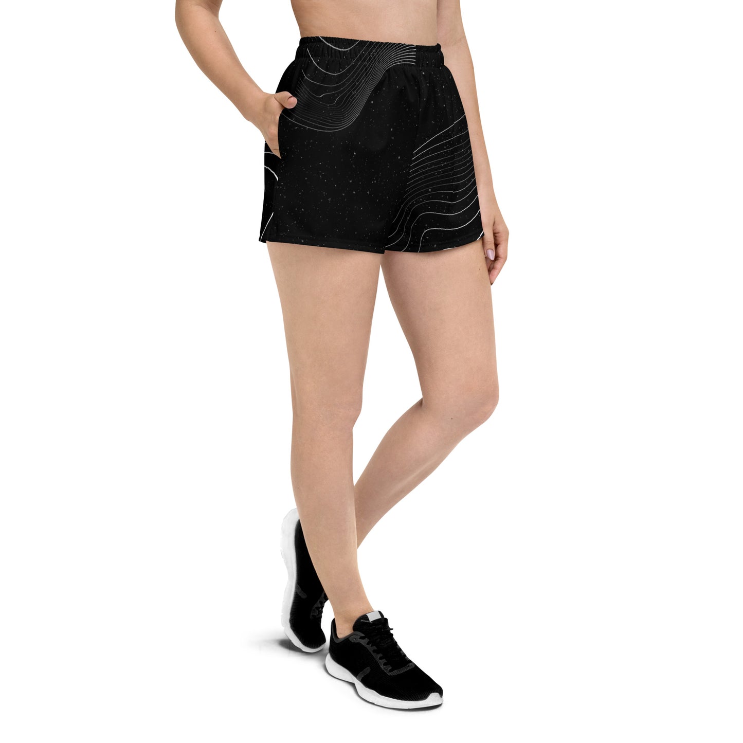 Noir Stripes Athletic Shorts - FLAKOUT