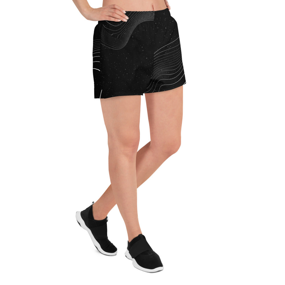 Noir Stripes Athletic Shorts - FLAKOUT