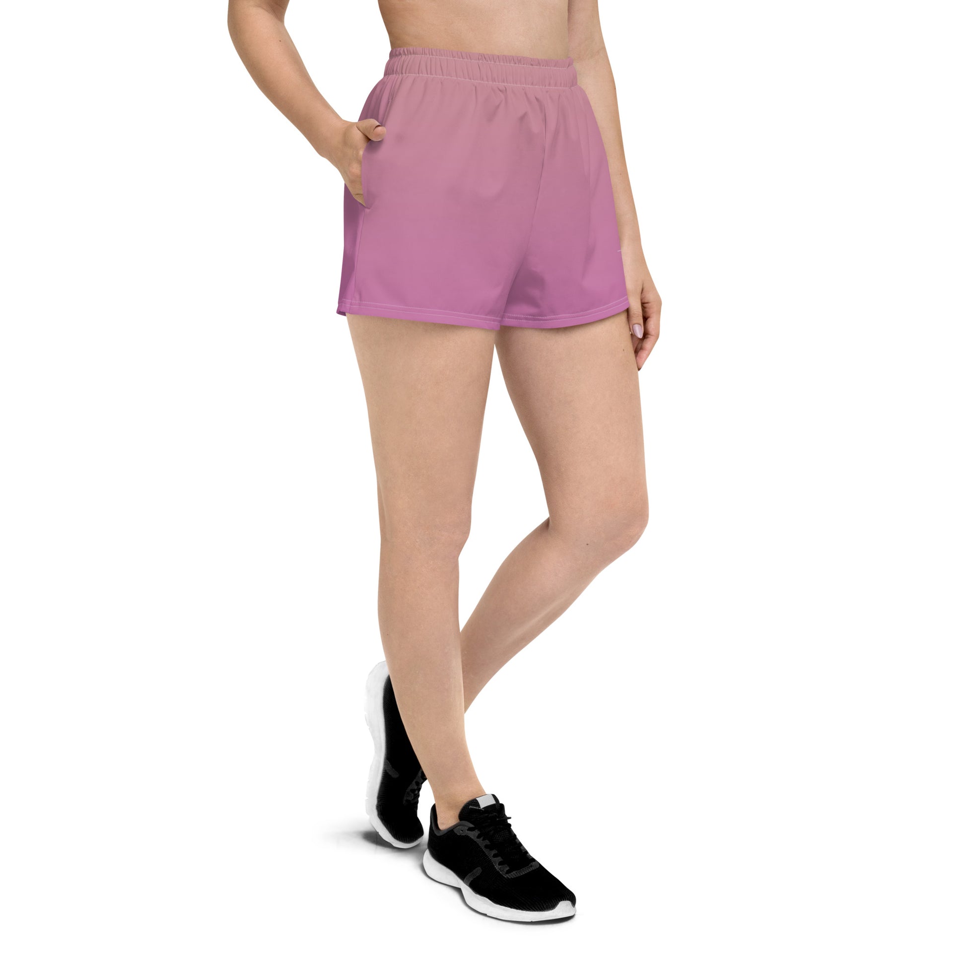 FLAKOUT Sport Rosy Twilight Women’s Recycled Athletic Shorts - FLAKOUT