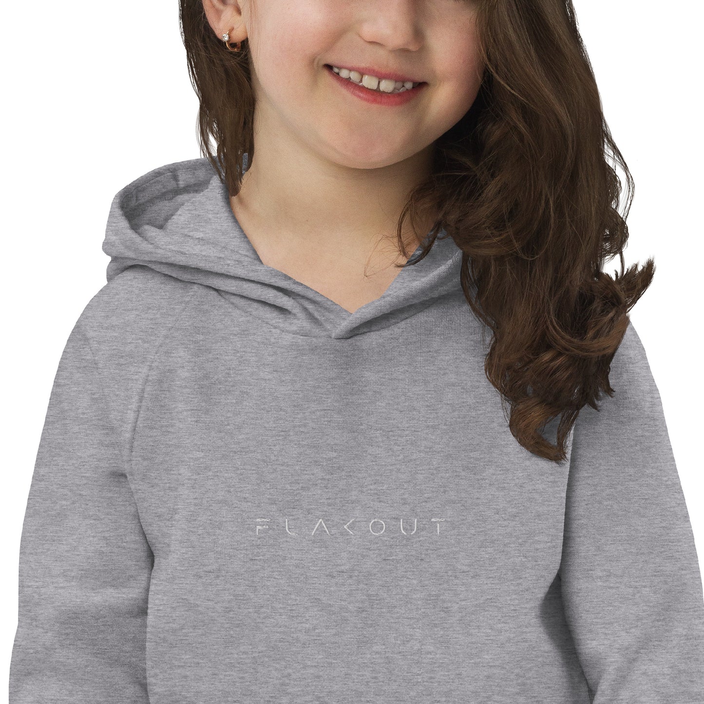 FLAKOUT Logo Embroidered Kid's Recycled Hoodie - FLAKOUT