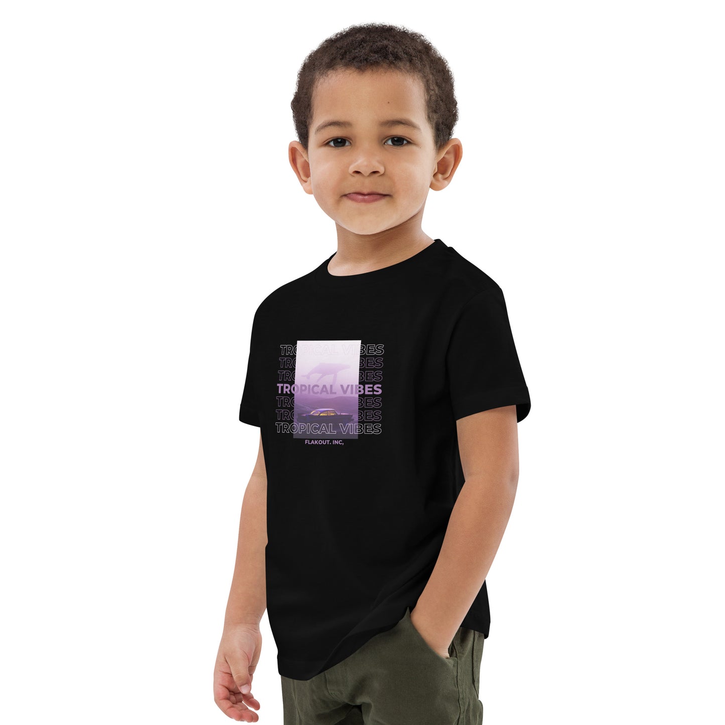 Tropical Vibes Odyssey Kid's T-shirt - FLAKOUT