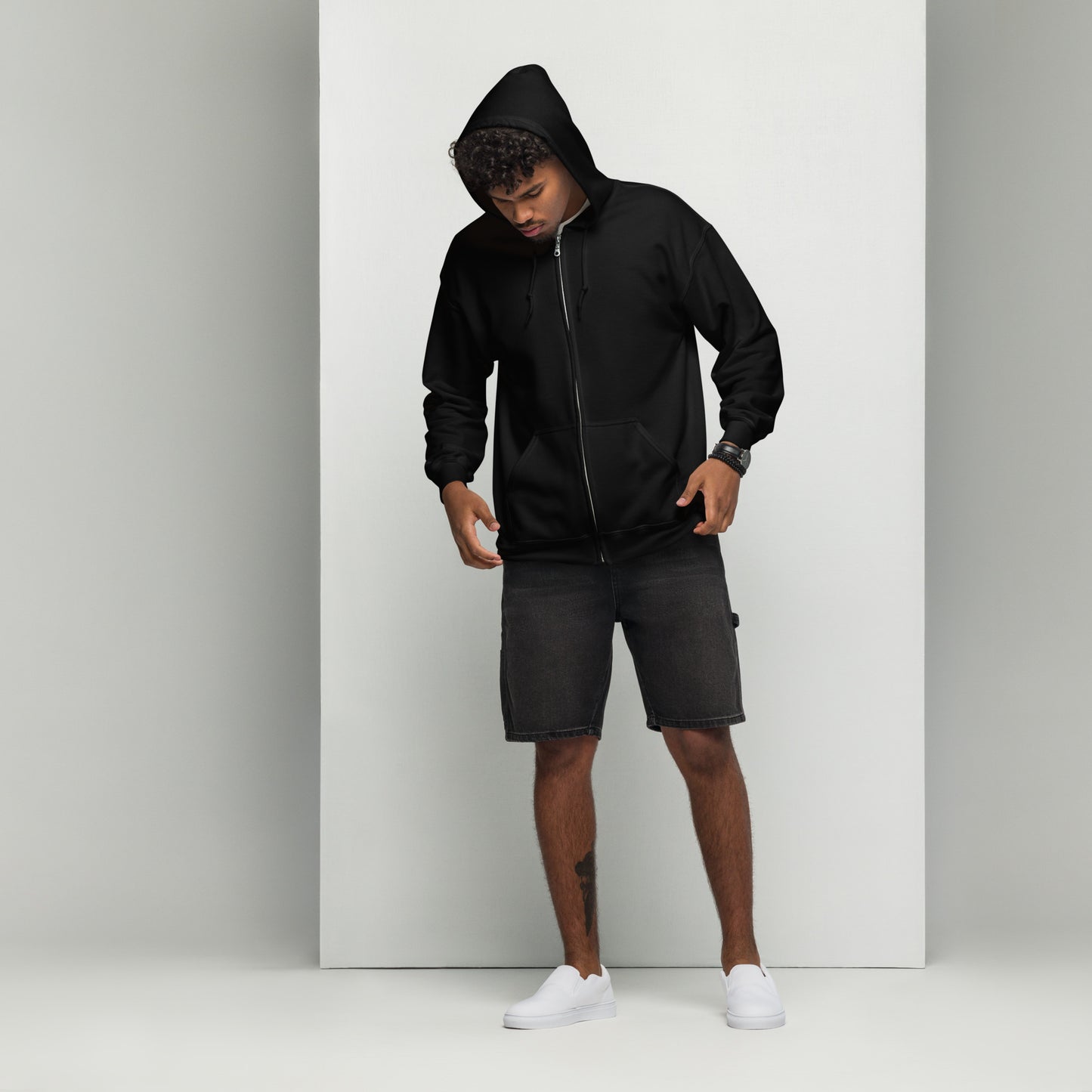 Echoes Of Dejavu Heavy Harmony Fusion Zip Hoodie - Black - FLAKOUT