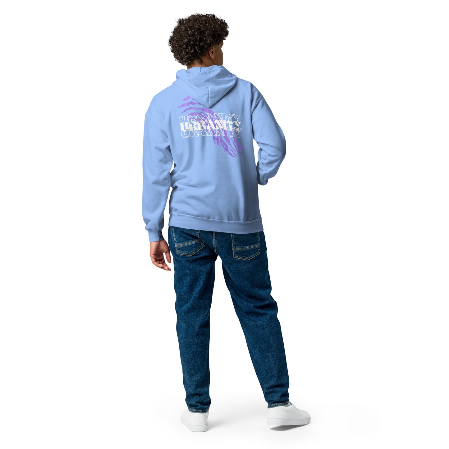 Streetwise Urbanity Heavy Harmony Fusion Zip Hoodie - Carolina Blue - FLAKOUT