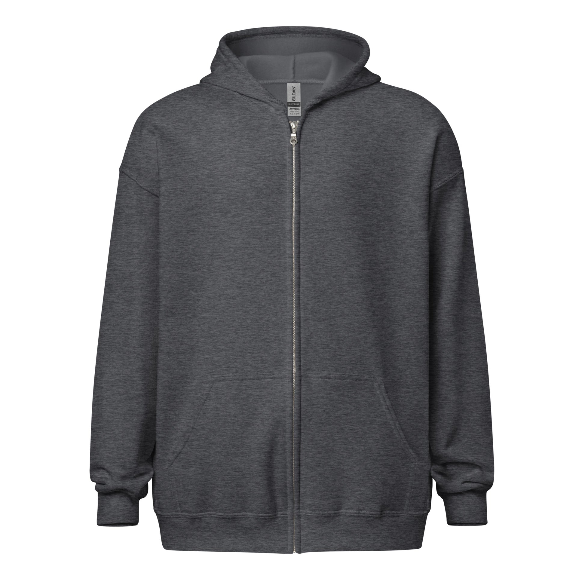 Nebuluxe Brilliance Heavy Harmony Fusion Zip Hoodie - Dark Heather - FLAKOUT