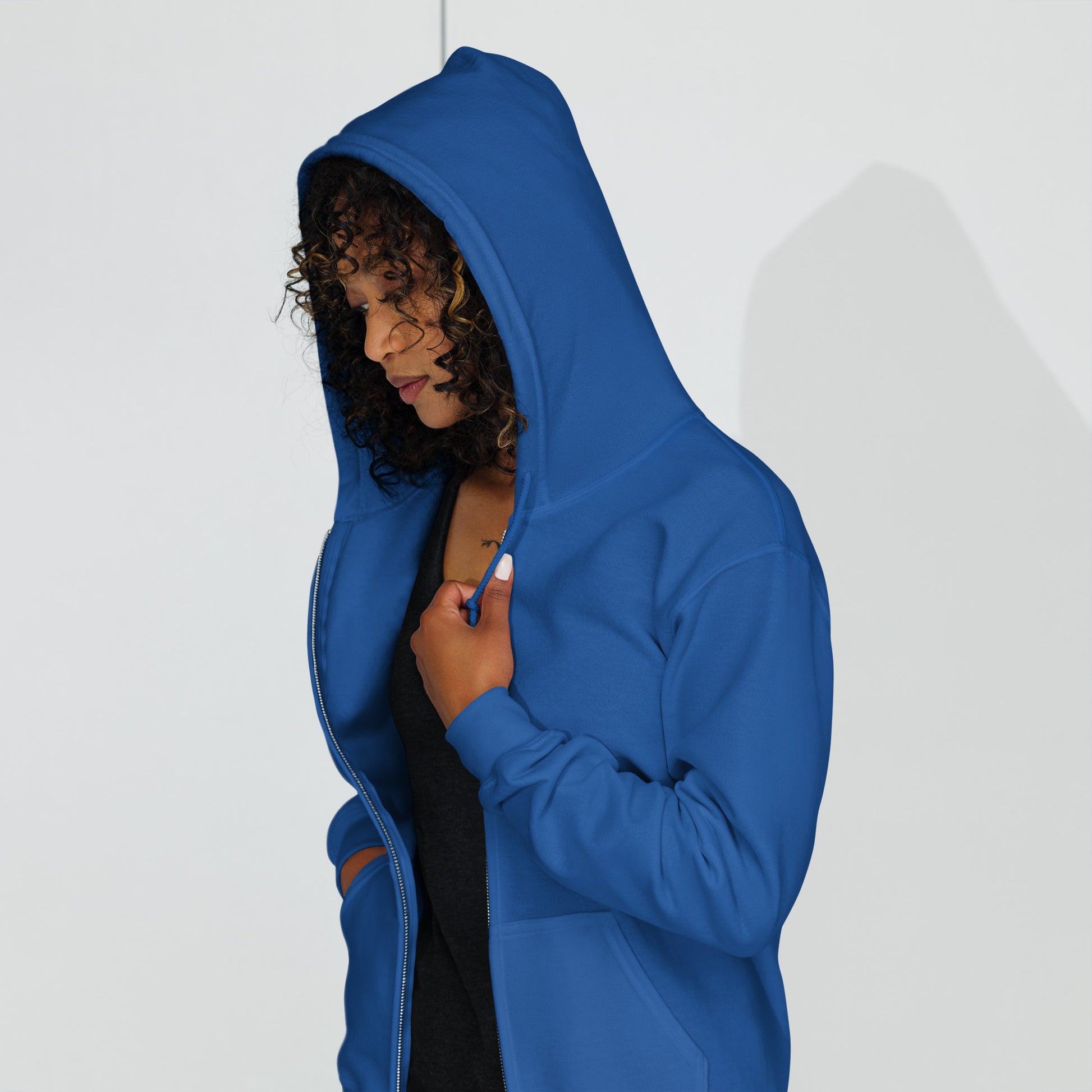 Streetwise Urbanity Heavy Harmony Fusion Zip Hoodie - Royal - FLAKOUT