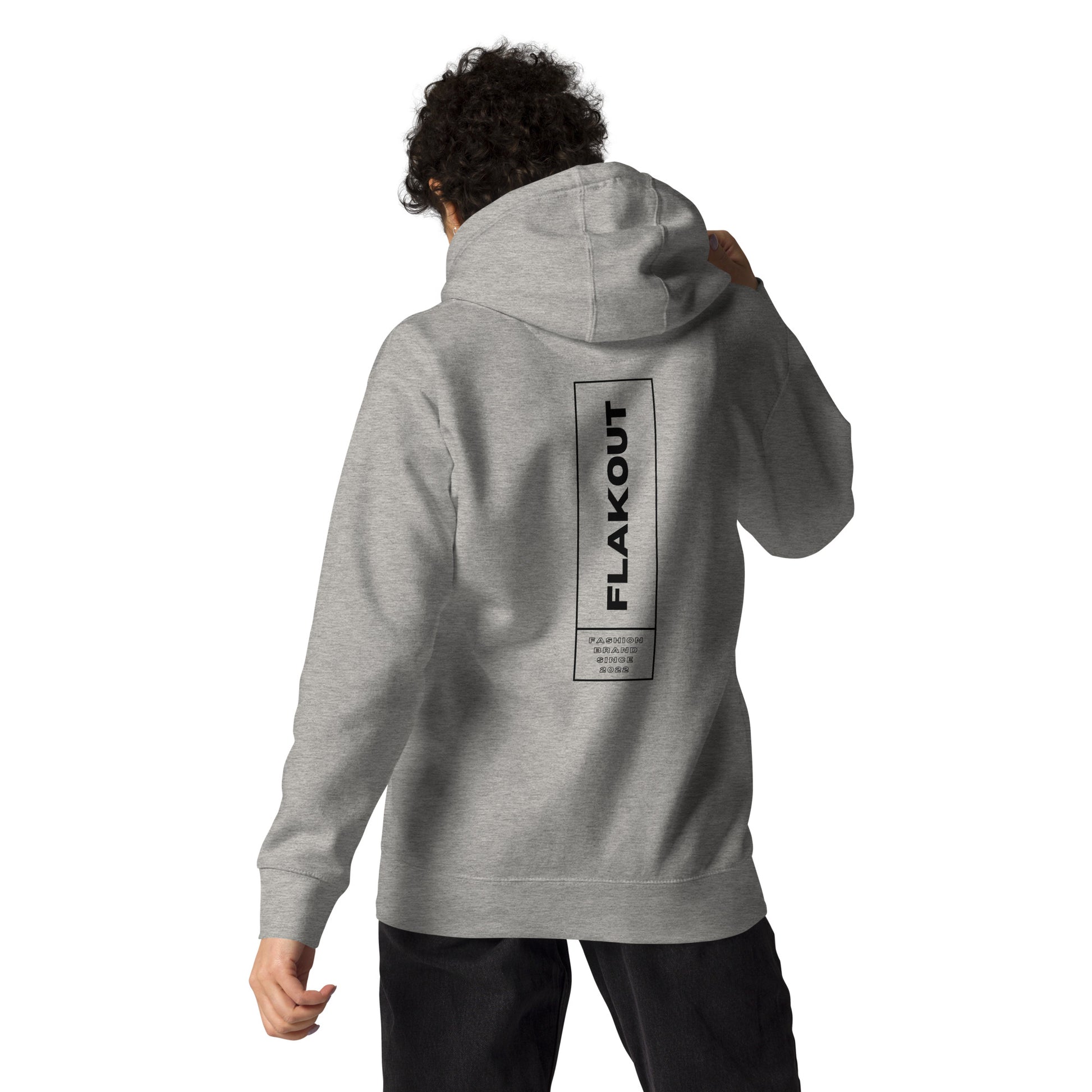 FLAKOUT Logo Stripe Back Unisex Hoodie - FLAKOUT