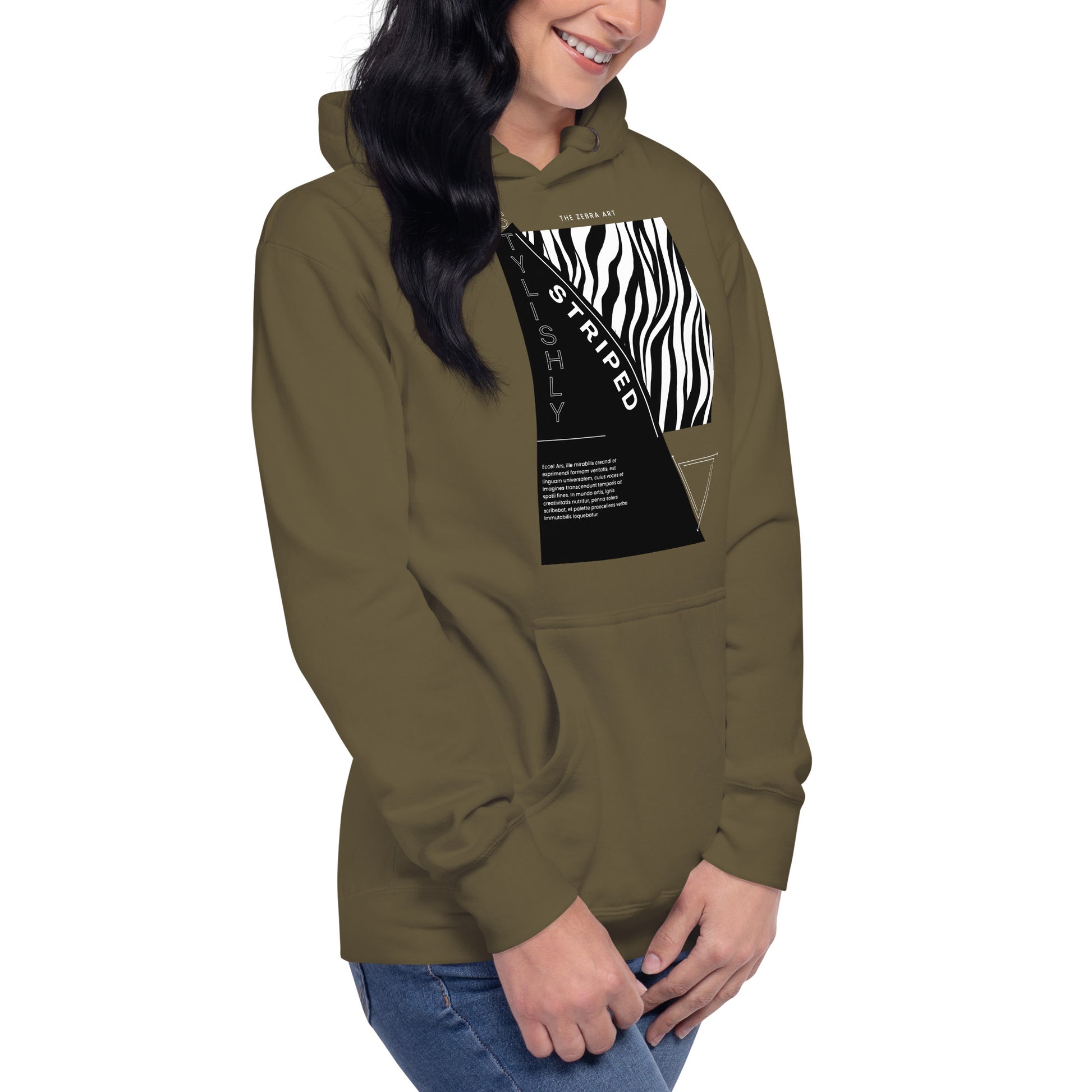 The Zebra Art Unisex Hoodie - FLAKOUT