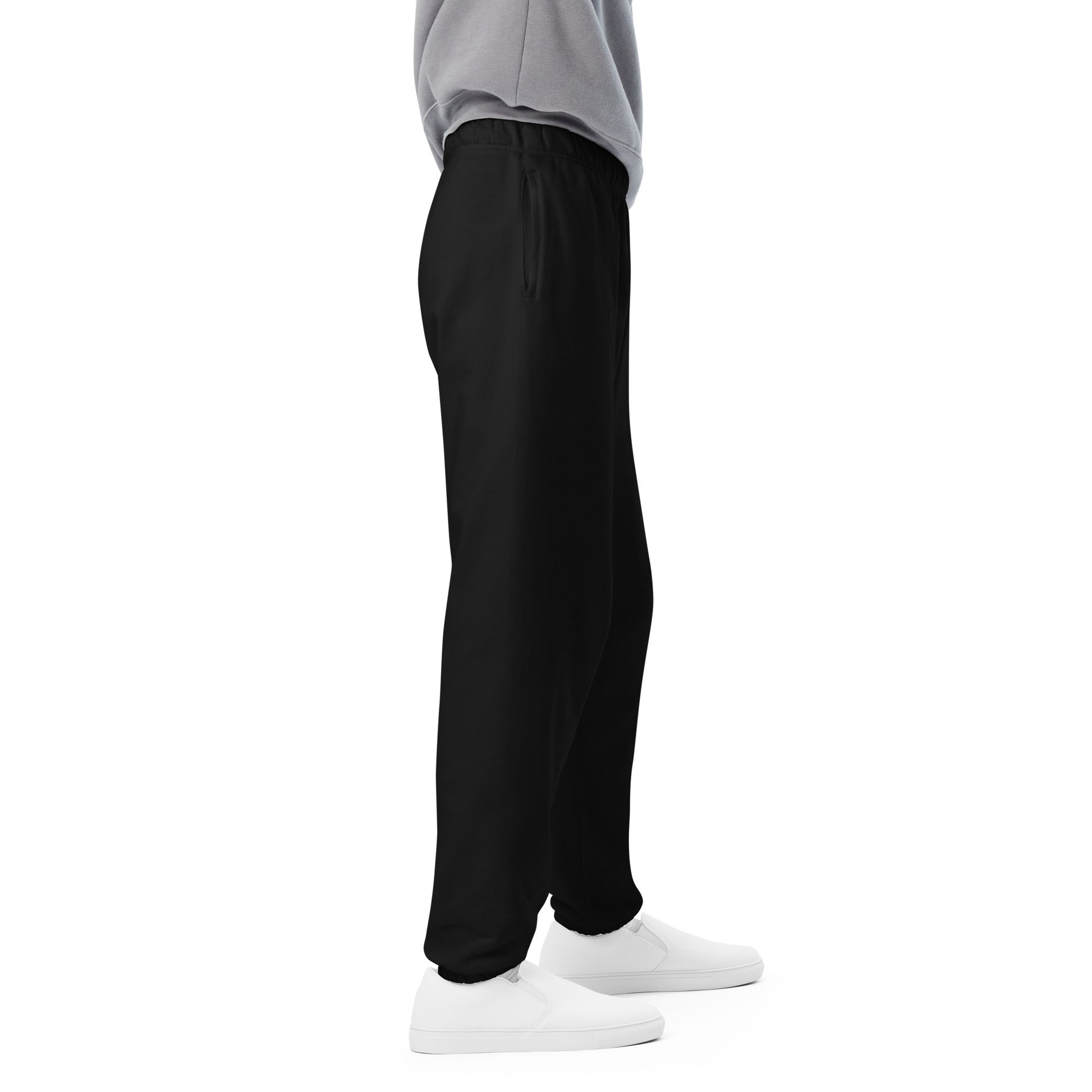 Plain Comfort Sweatpants Logo On Left Leg - FLAKOUT