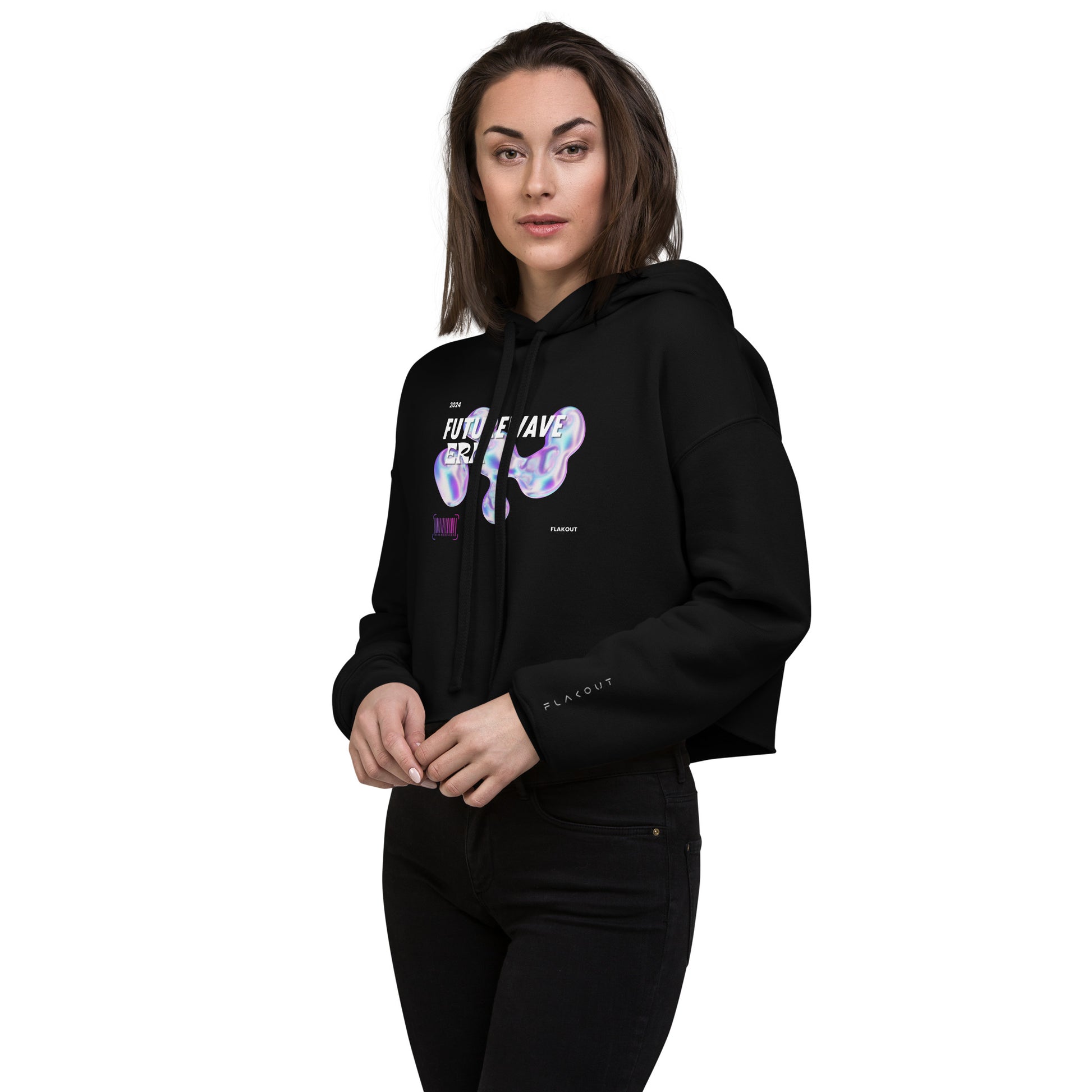 Futurewave Era Women's Crop Hoodie - FLAKOUT