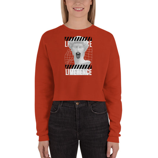 Limerence Women's Crop Sweatshirt - Brick - FLAKOUT