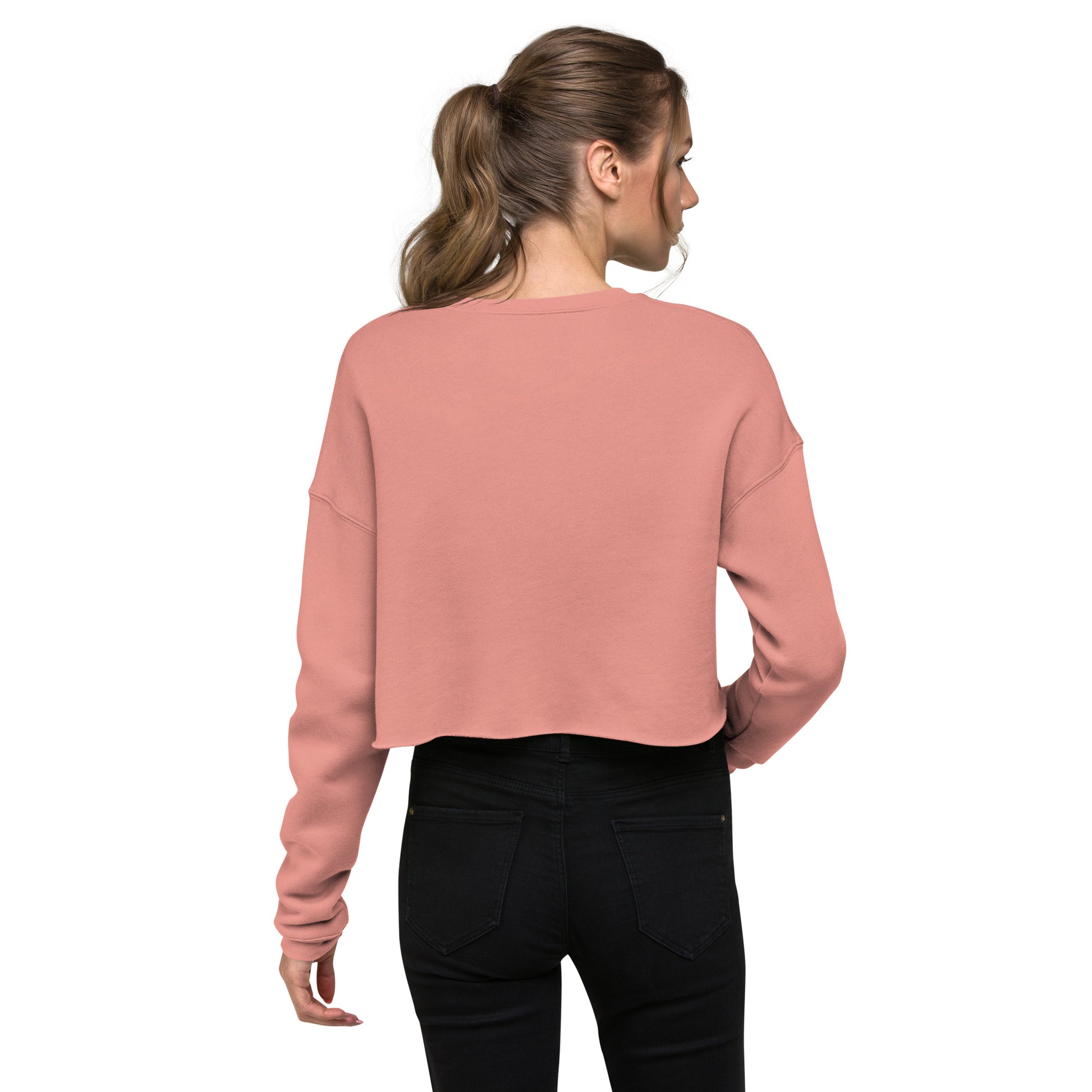 Gorgeous Opullent Allure Women's Crop Sweatshirt - Mauve - FLAKOUT