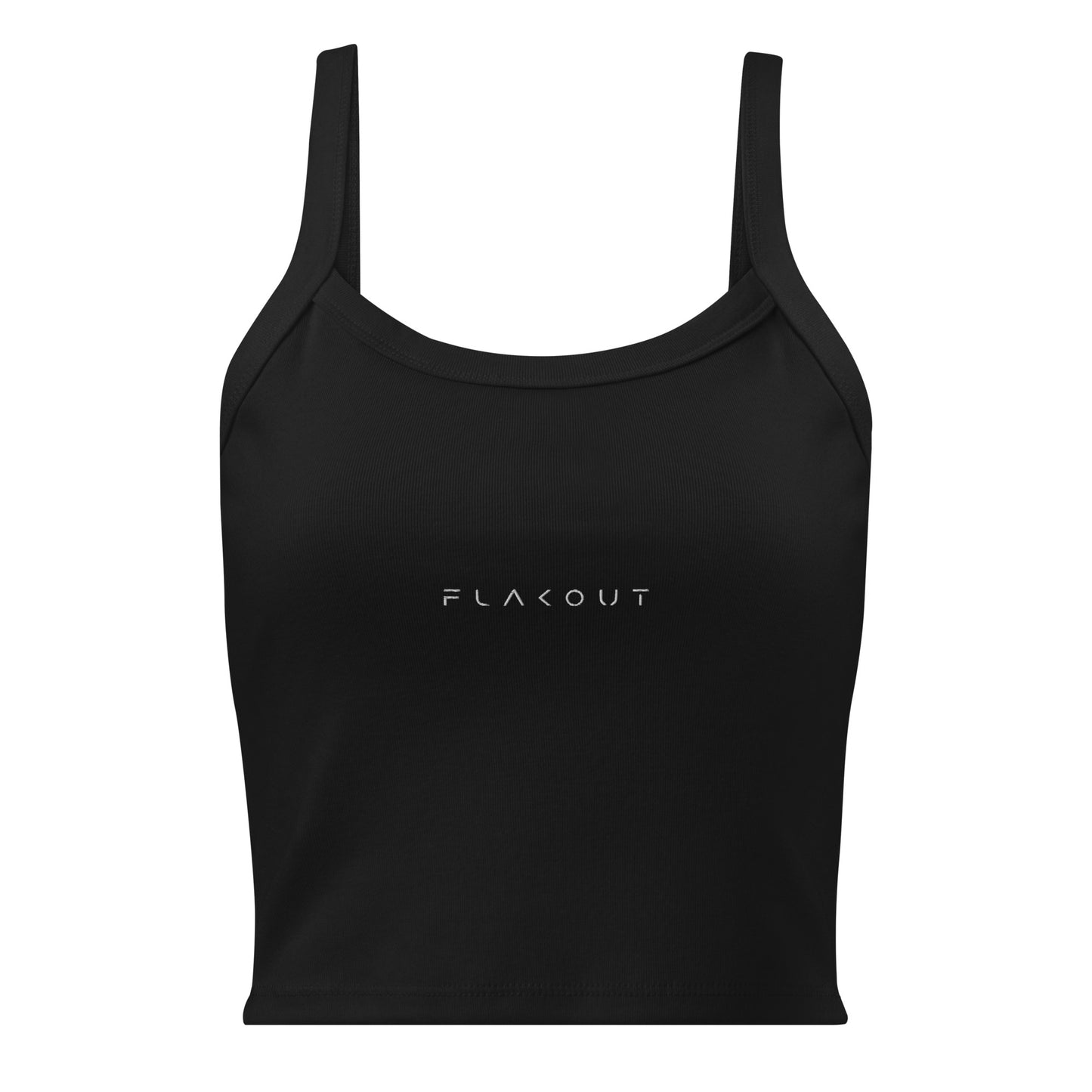 FLAKOUT Logo Embroidered Women’s Micro-rib Tank Top