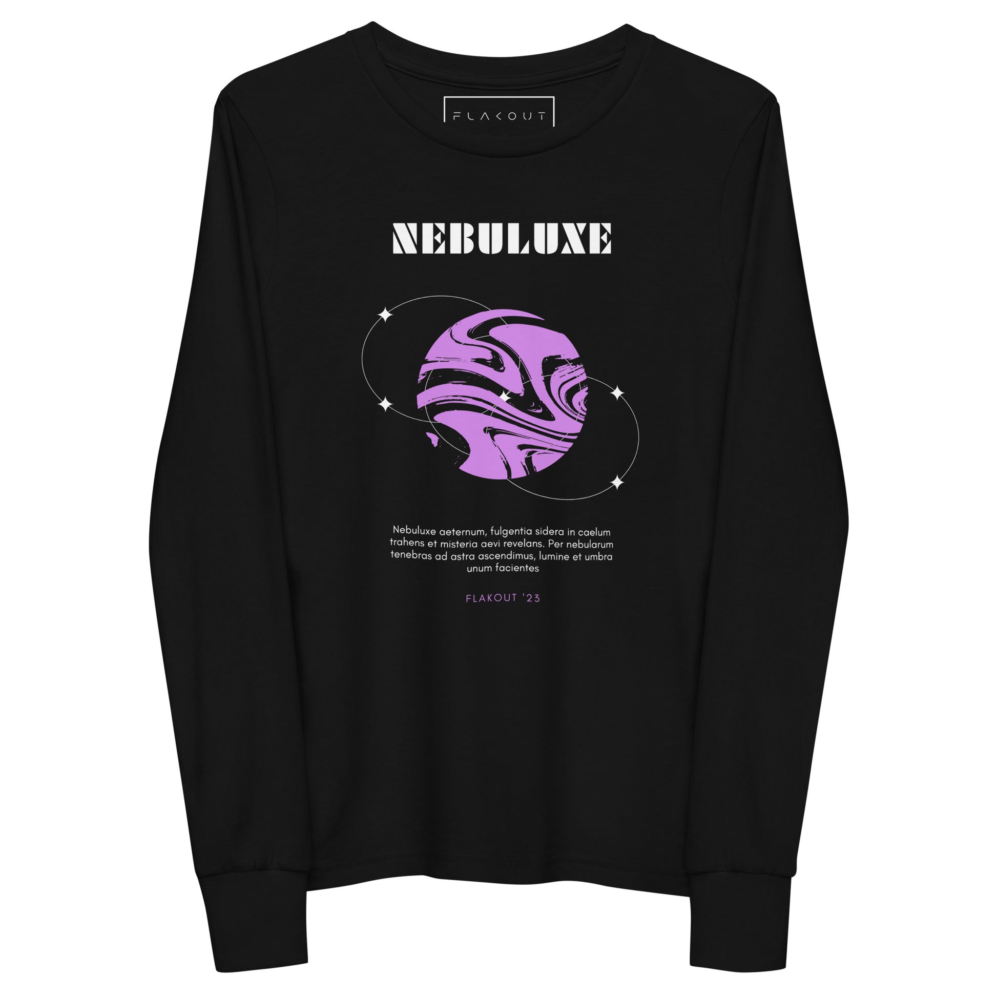 Nebuluxe Brilliance Kid's Long Sleeve Tee - FLAKOUT