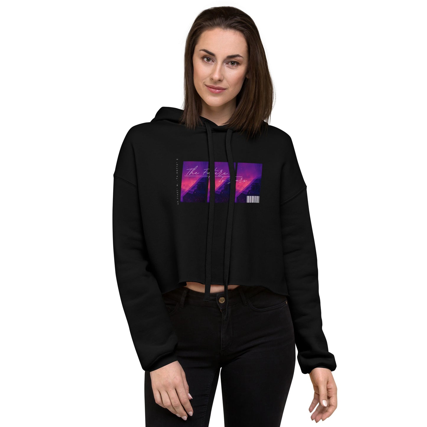 Women's Crop Hoodie The Future Is Yours - FLAKOUT