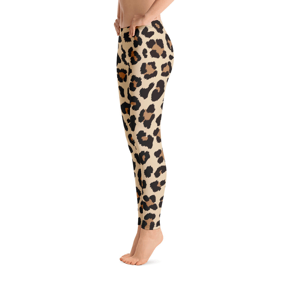 Leopar Chic Feline Women's Leggings - FLAKOUT