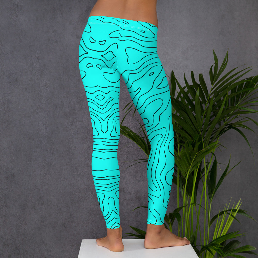 Blue Abyss Women's Leggings - FLAKOUT