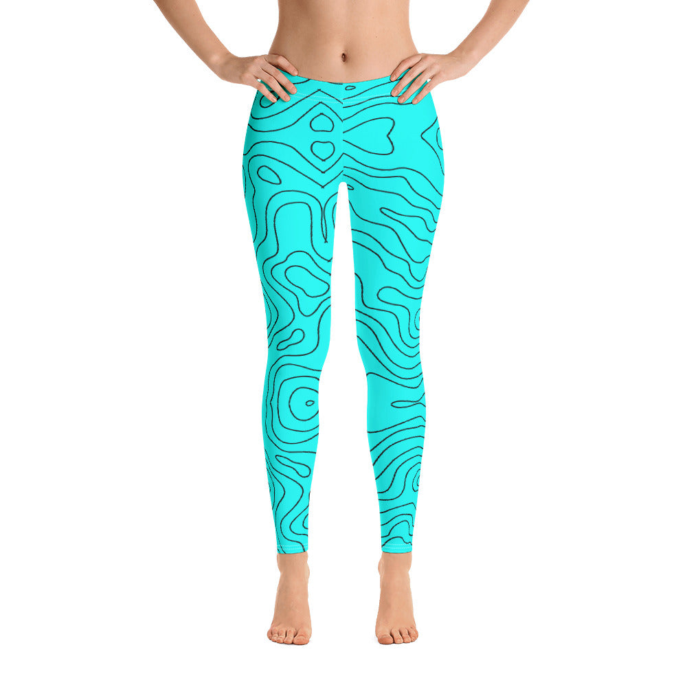 Blue Abyss Women's Leggings - FLAKOUT