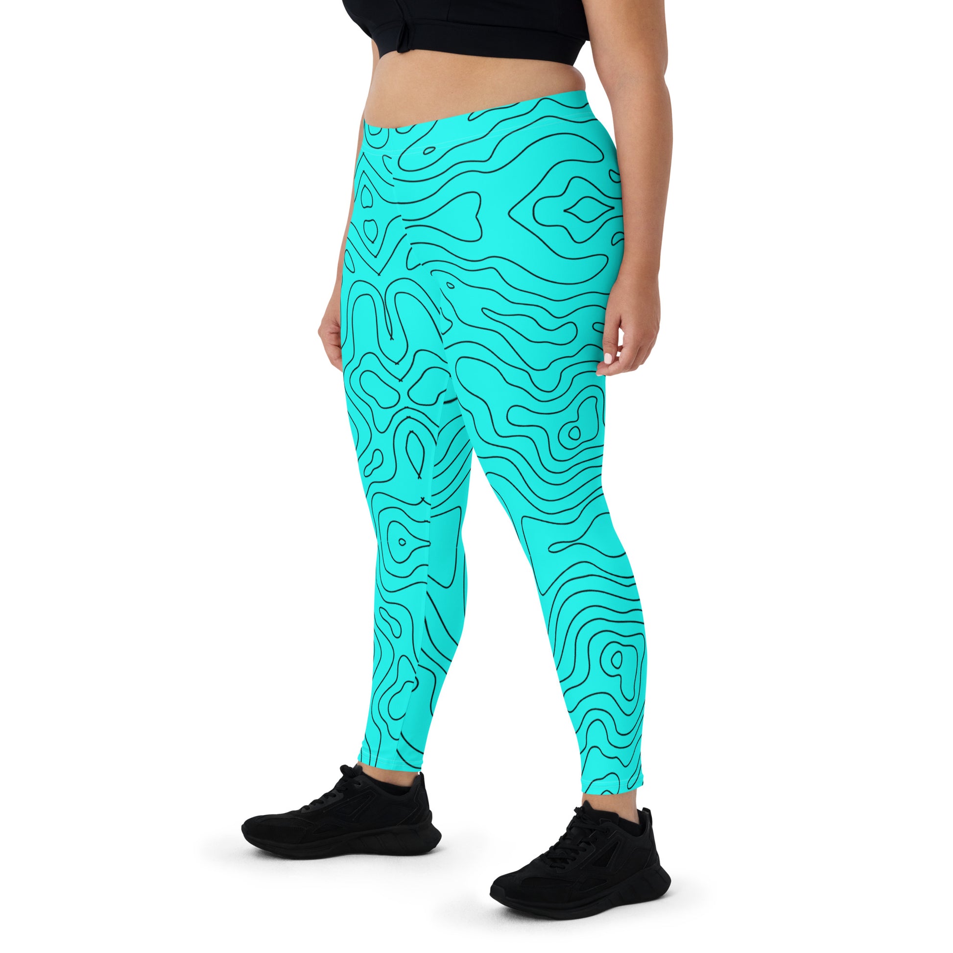 Blue Abyss Women's Leggings - FLAKOUT